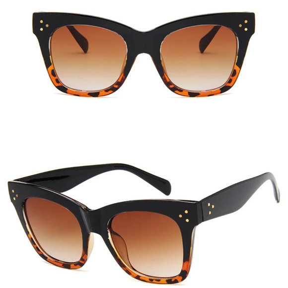 Vintage Inspired Luxe Black Leopard Sunglasses - Picture 2 of 8